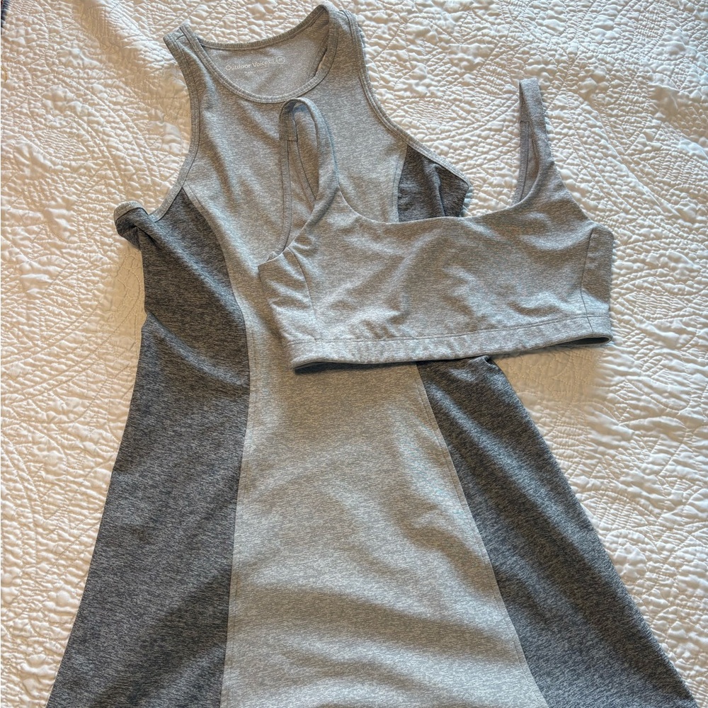 Outdoor Voices Exercise Dress and Bra Set